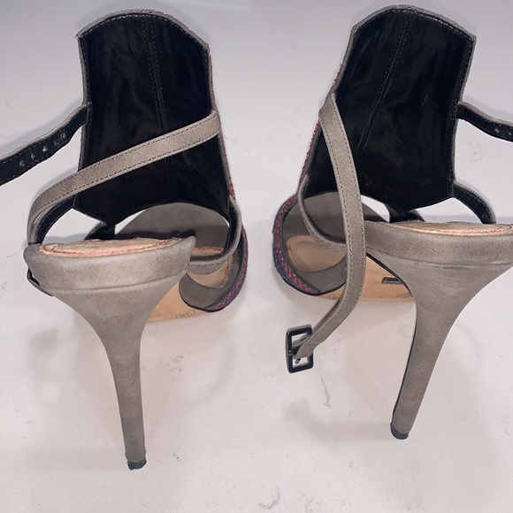 Topshop Raquel Embroidered Sandal Heels - Picture 7 of 7